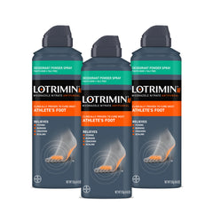 Lotrimin lata frontal mostrando diseño y beneficio antifúngico