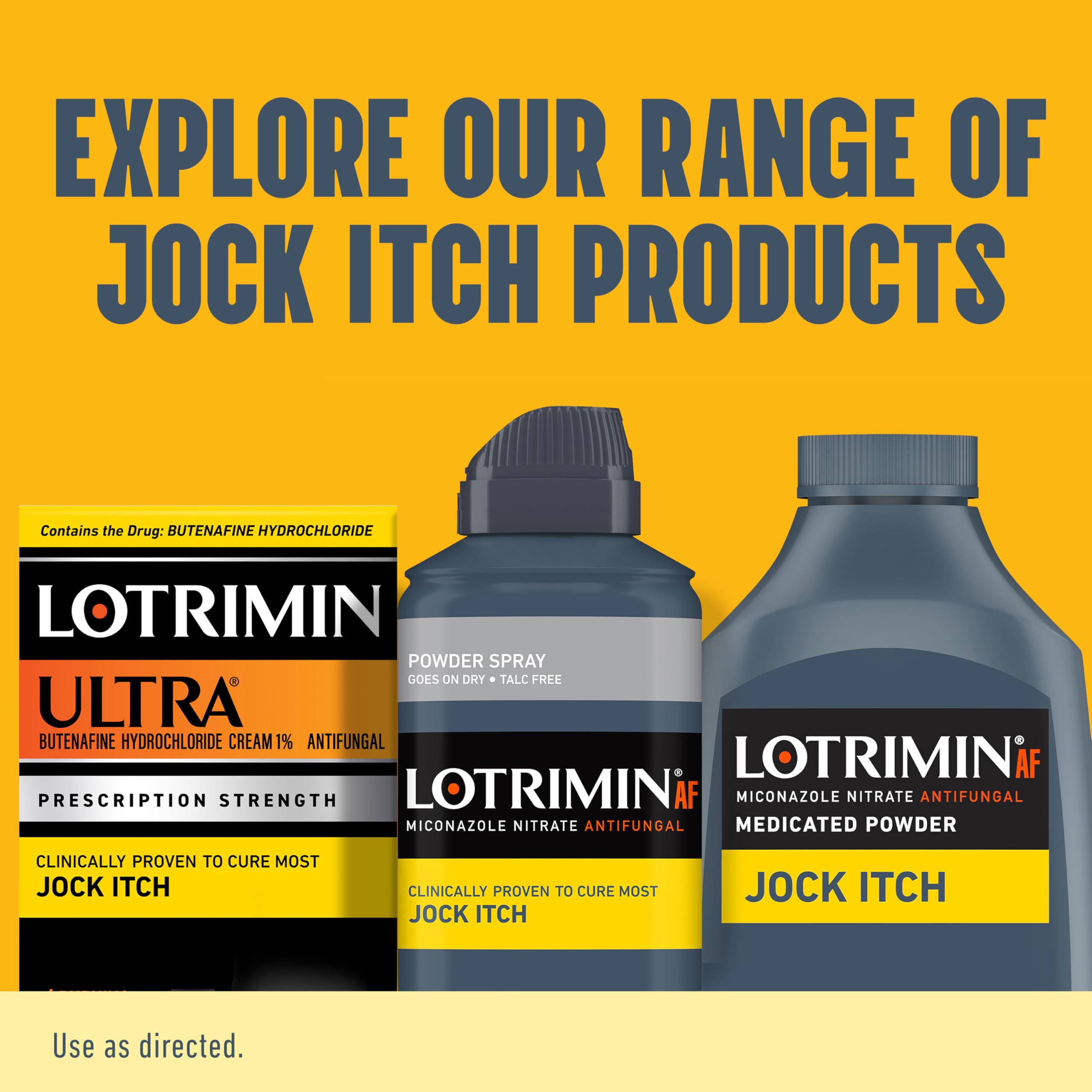 Pack de tres latas Lotrimin listo para uso prolongado