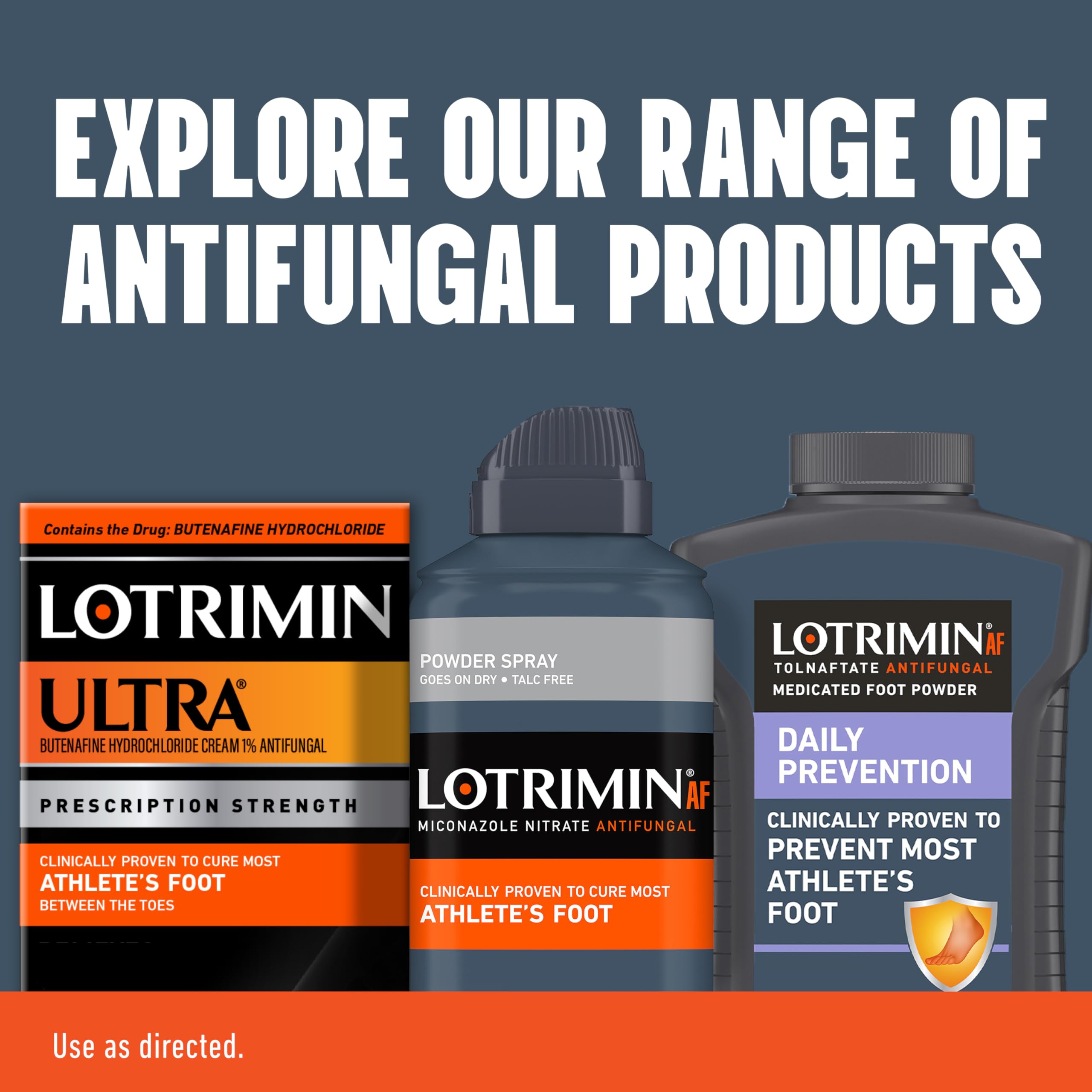 Lotrimin spray pack de tres latas ideal para mantener suministro en casa