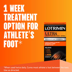 Lotrimin Ultra textura de la crema en el tubo con aplicación suave y alivio