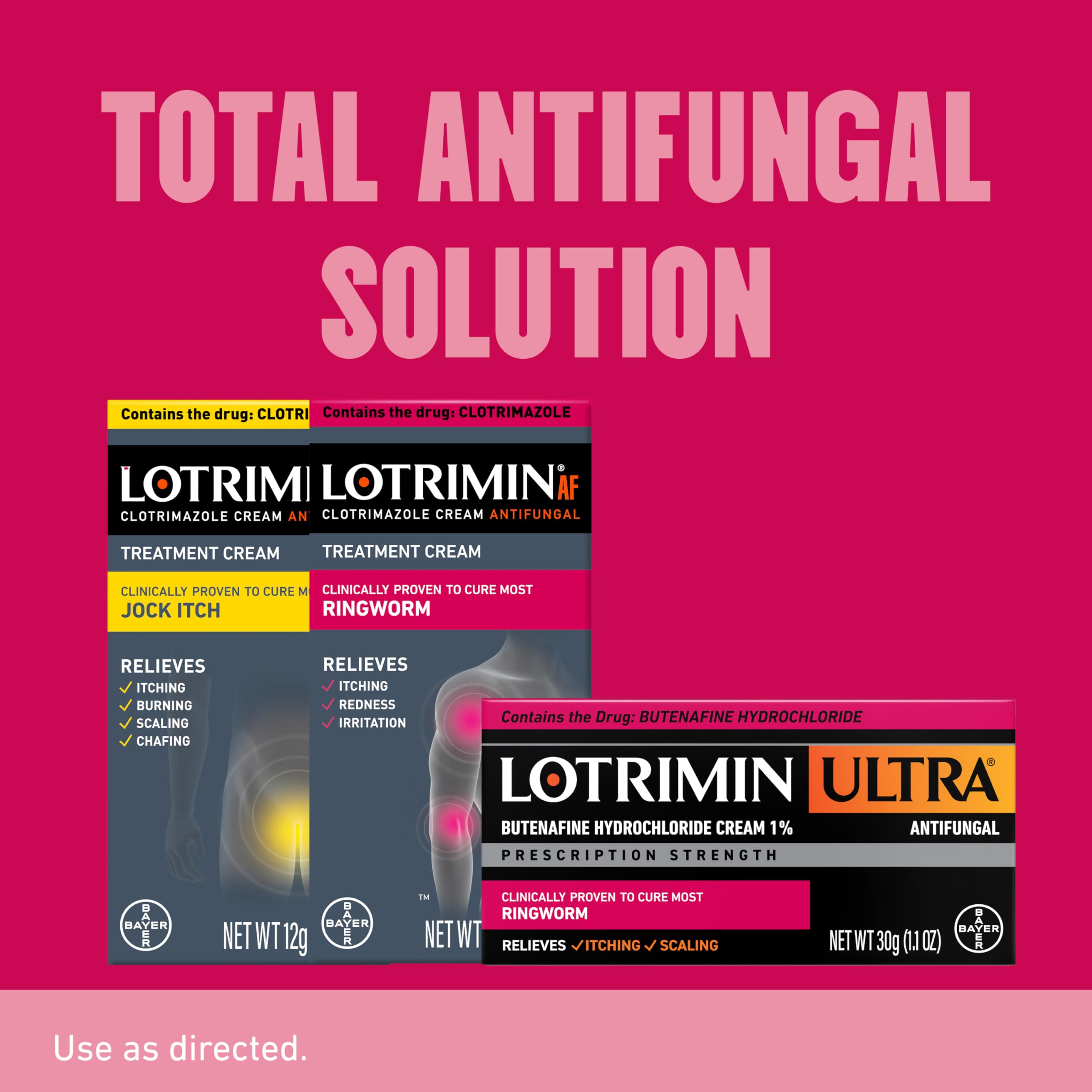 Aplicación de Lotrimin en antebrazo para tratar lesión localizada