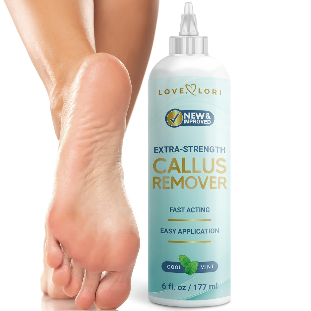 Love Lori envase frontal mostrando etiqueta y tamaño 6oz, ideal para pedicura casera