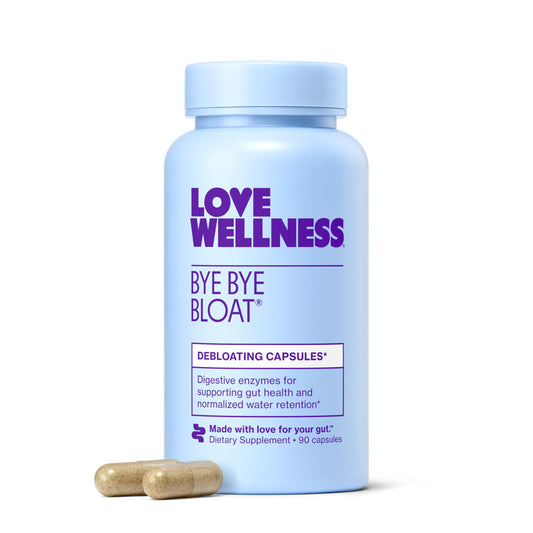 Love Wellness frasco frontal mostrando etiqueta clara y beneficios