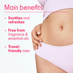 Love Wellness crema Comfy en tubo abierto, alivia irritación rápidamente