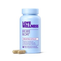 Love Wellness envase frontal mostrando 30 días y beneficio digestivo