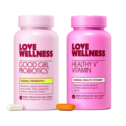 Love Wellness pack frontal mostrando ambos envases y claridad de uso