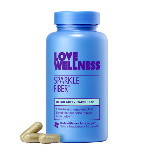 Love Wellness frasco frontal mostrando envase y 90 cápsulas, claridad de producto