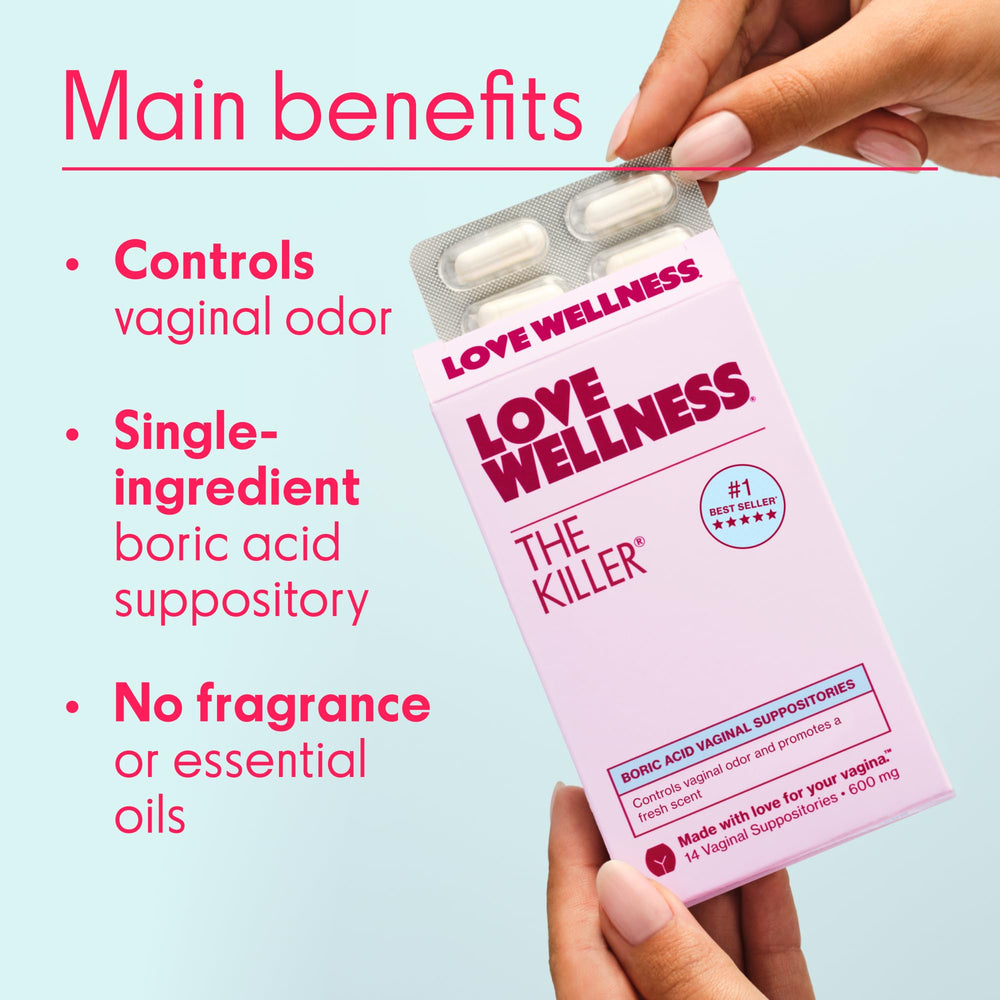 Love Wellness supositorio en uso nocturno para aplicación discreta y descanso