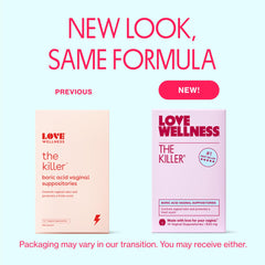Love Wellness detalle del supositorio que resalta textura fácil de insertar