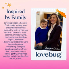 LOVEBUG etiqueta con lista de ingredientes y cepas, transparencia informativa