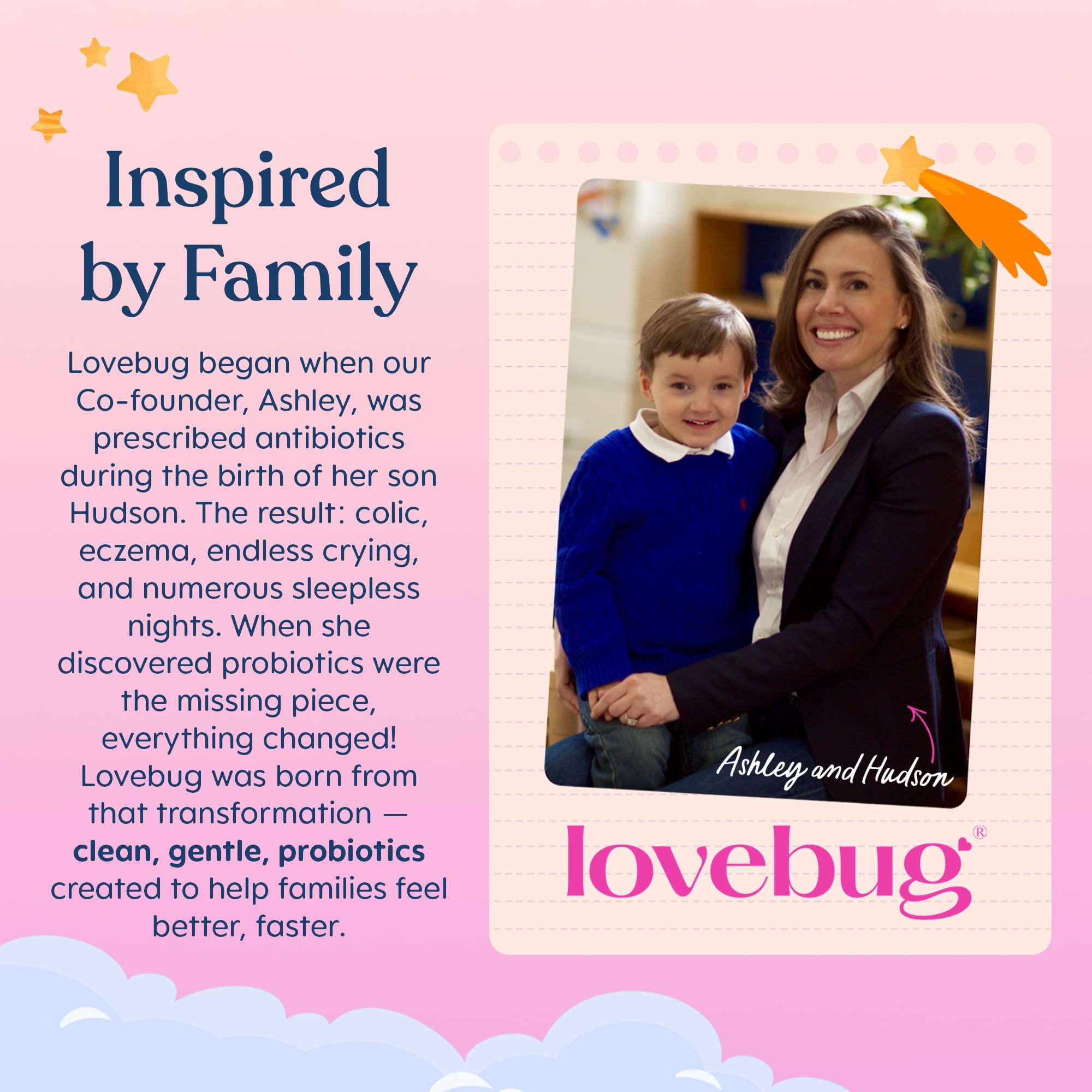 LOVEBUG frasco sobre mesa de cocina, uso diario y accesible