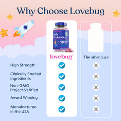 LOVEBUG porción en mano de niño, administración fácil y segura