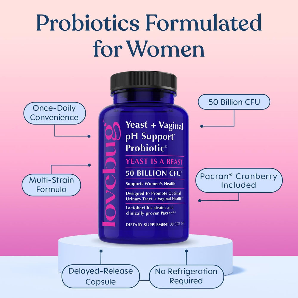 LOVEBUG producto usado en rutina diaria para apoyar equilibrio vaginal y digestivo