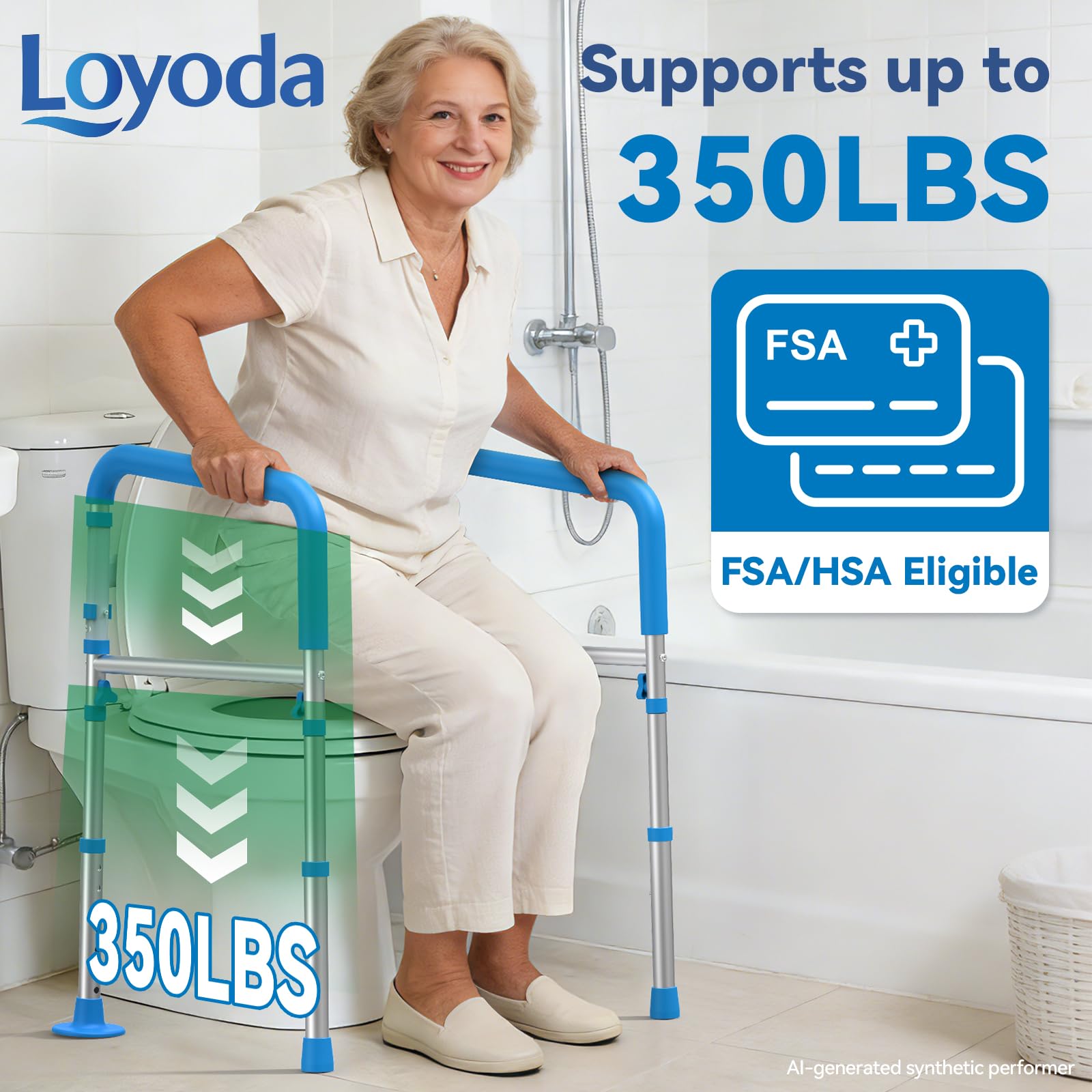 Loyoda asas ergonómicas con agarre cómodo y apoyo seguro