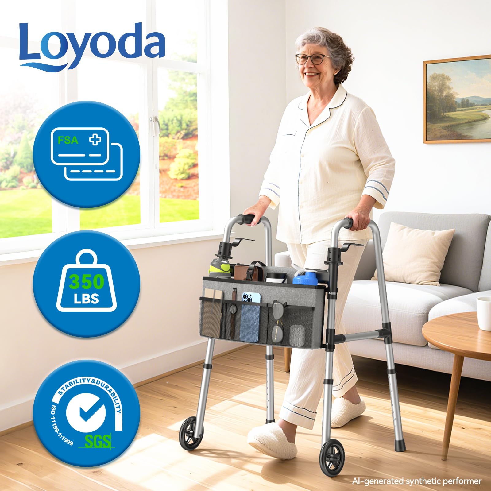 Loyoda primer plano ruedas 5" para maniobras suaves y control