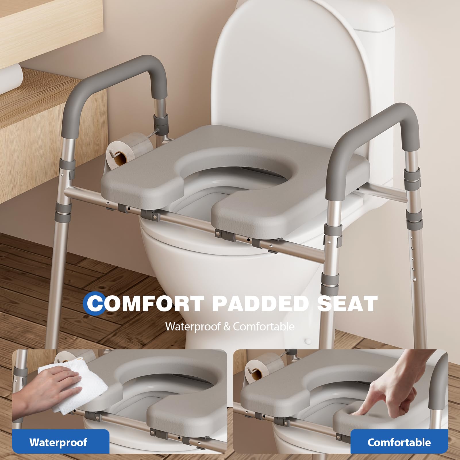Loyoda portarrollos lateral integrado mantiene papel higiénico accesible
