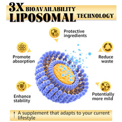 LSOIUX cápsula abierta mostrando tecnología liposomal y absorción