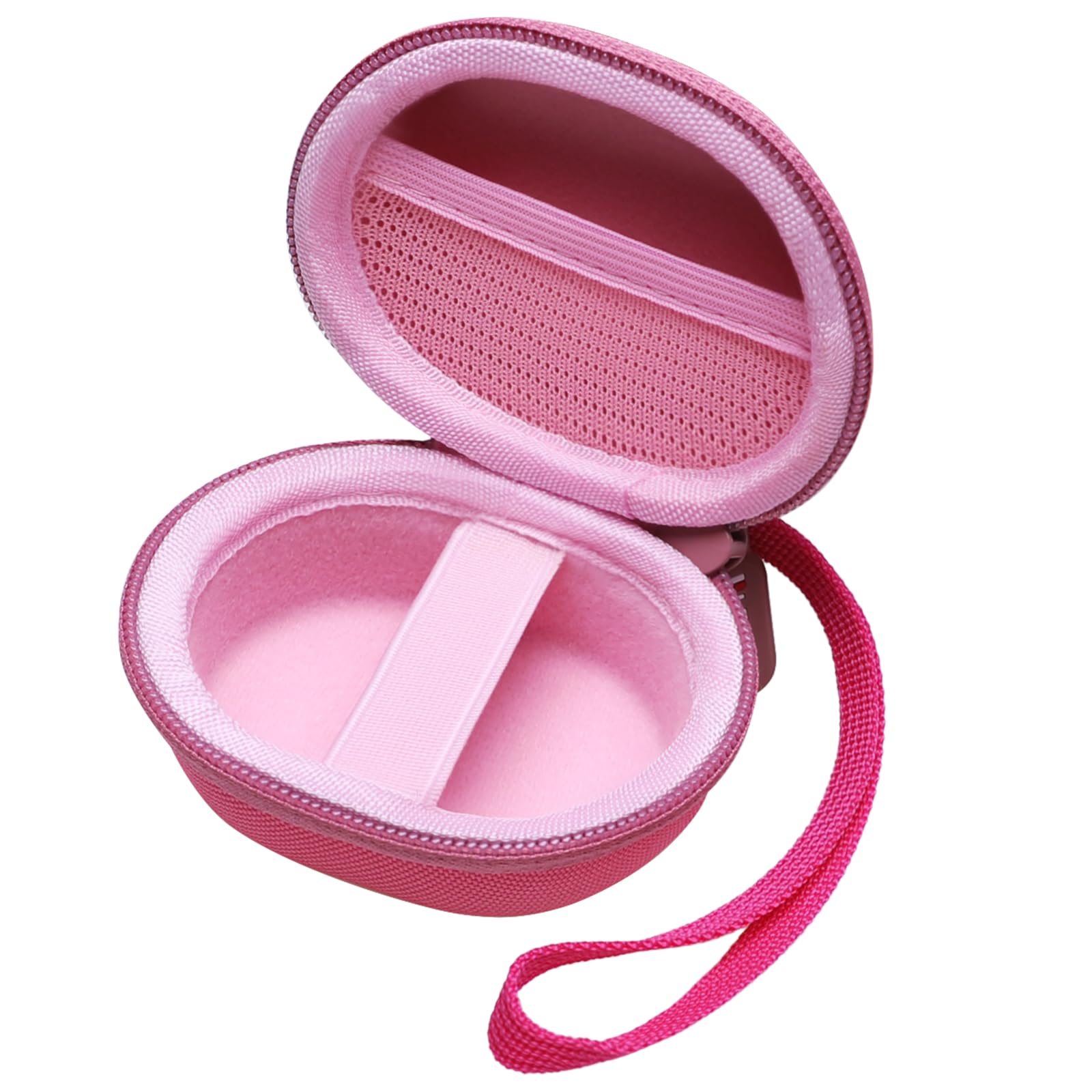 LTGEM funda rosa con pulsioxímetro y accesorios organizados