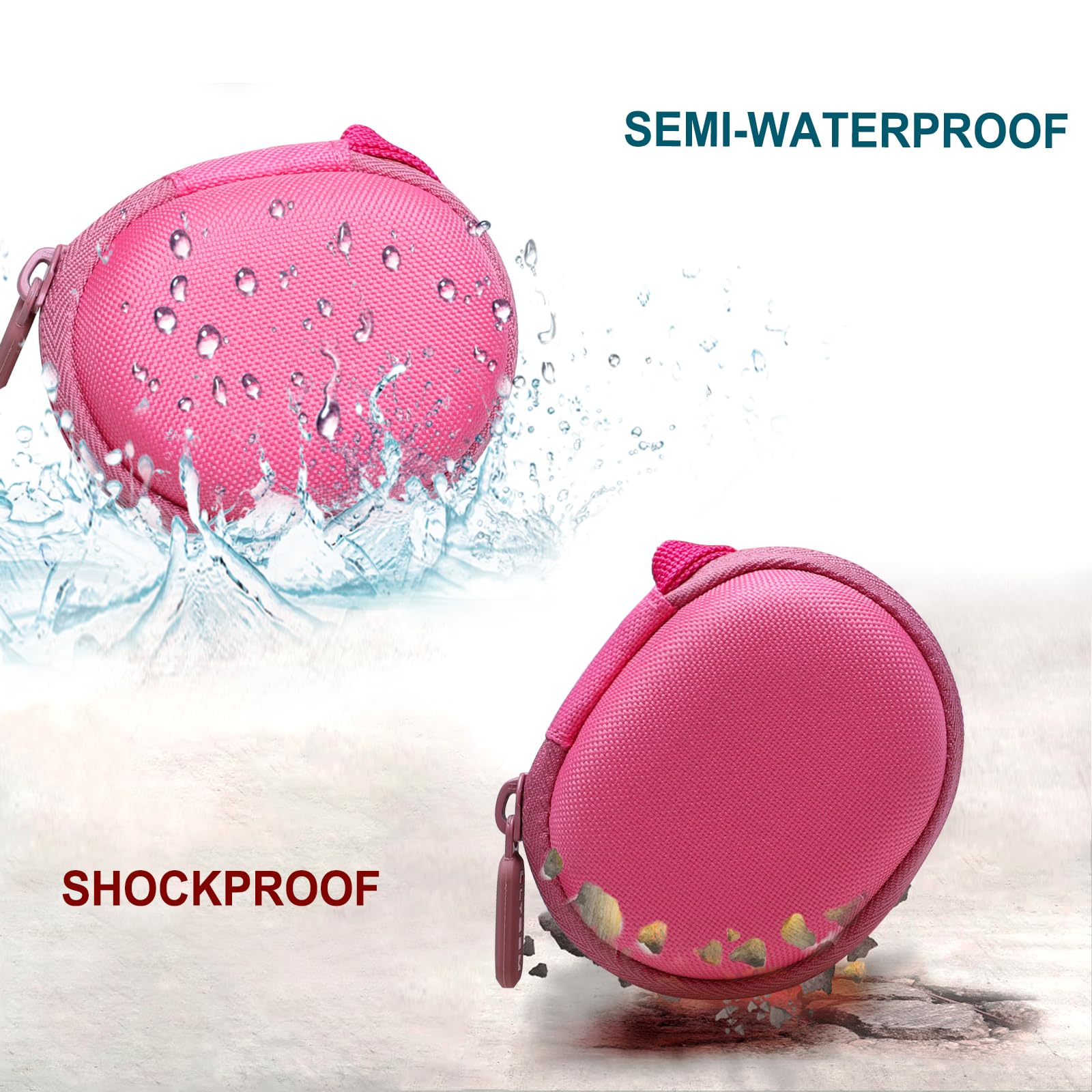 LTGEM funda rosa cremallera suave que asegura el contenido