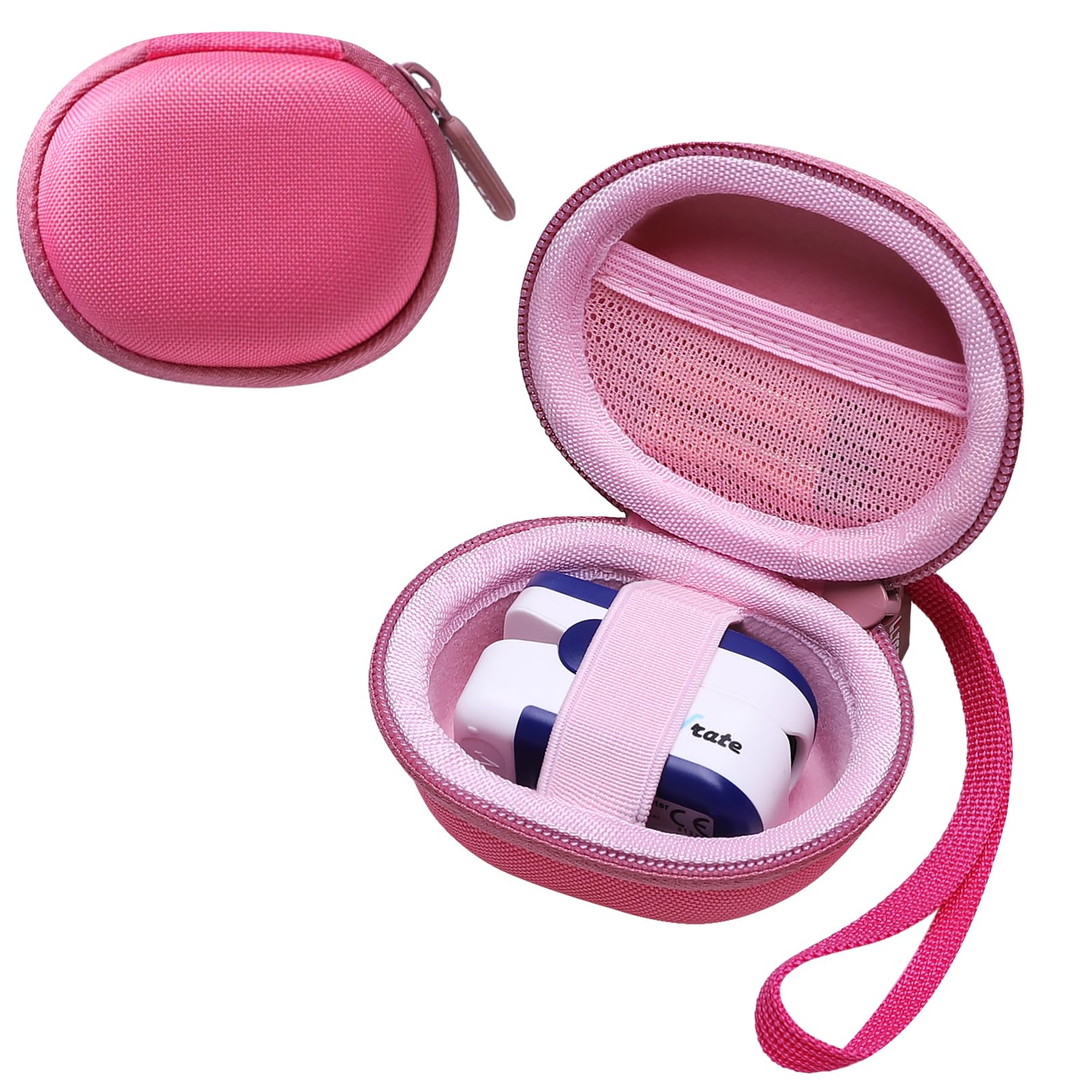 LTGEM funda rosa frontal mostrando forma compacta y protección