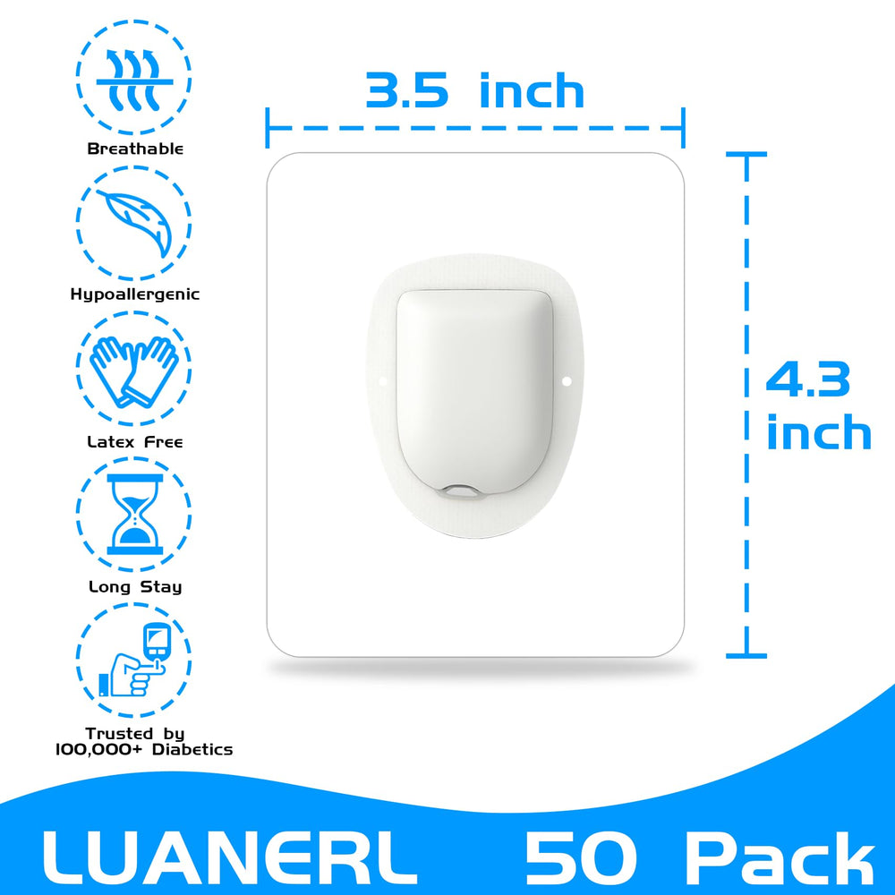 luanerl parche colocado sobre piel con Omnipod 5 para fijación segura