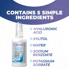 Lubricity primer plano de la textura del spray indicando sensación no pegajosa