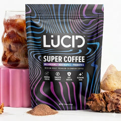 Lucid frente del empaque mostrando la marca y beneficios claros