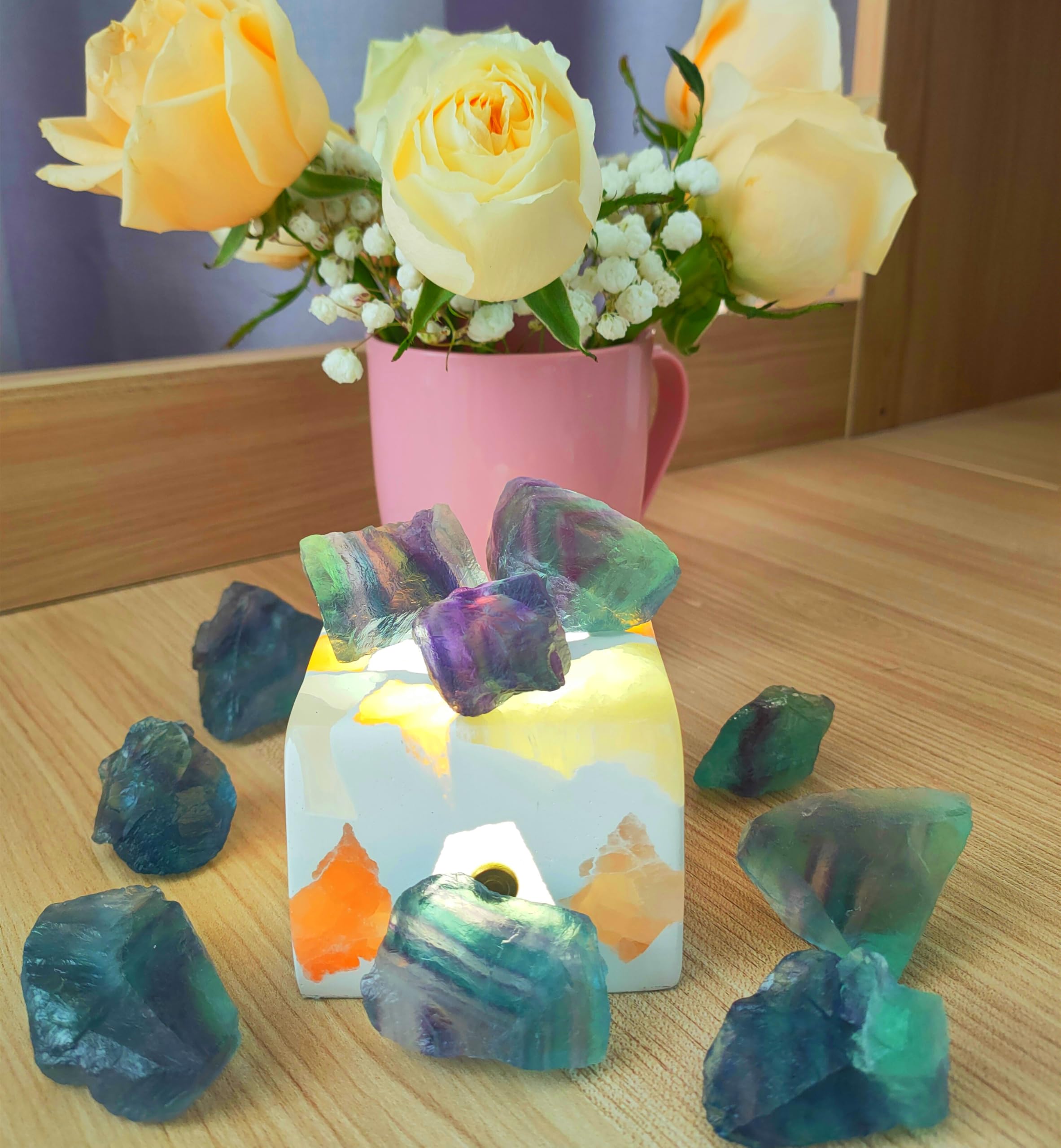 Luckeeper regla junto a piedras para comparar tamaños y planificar proyectos