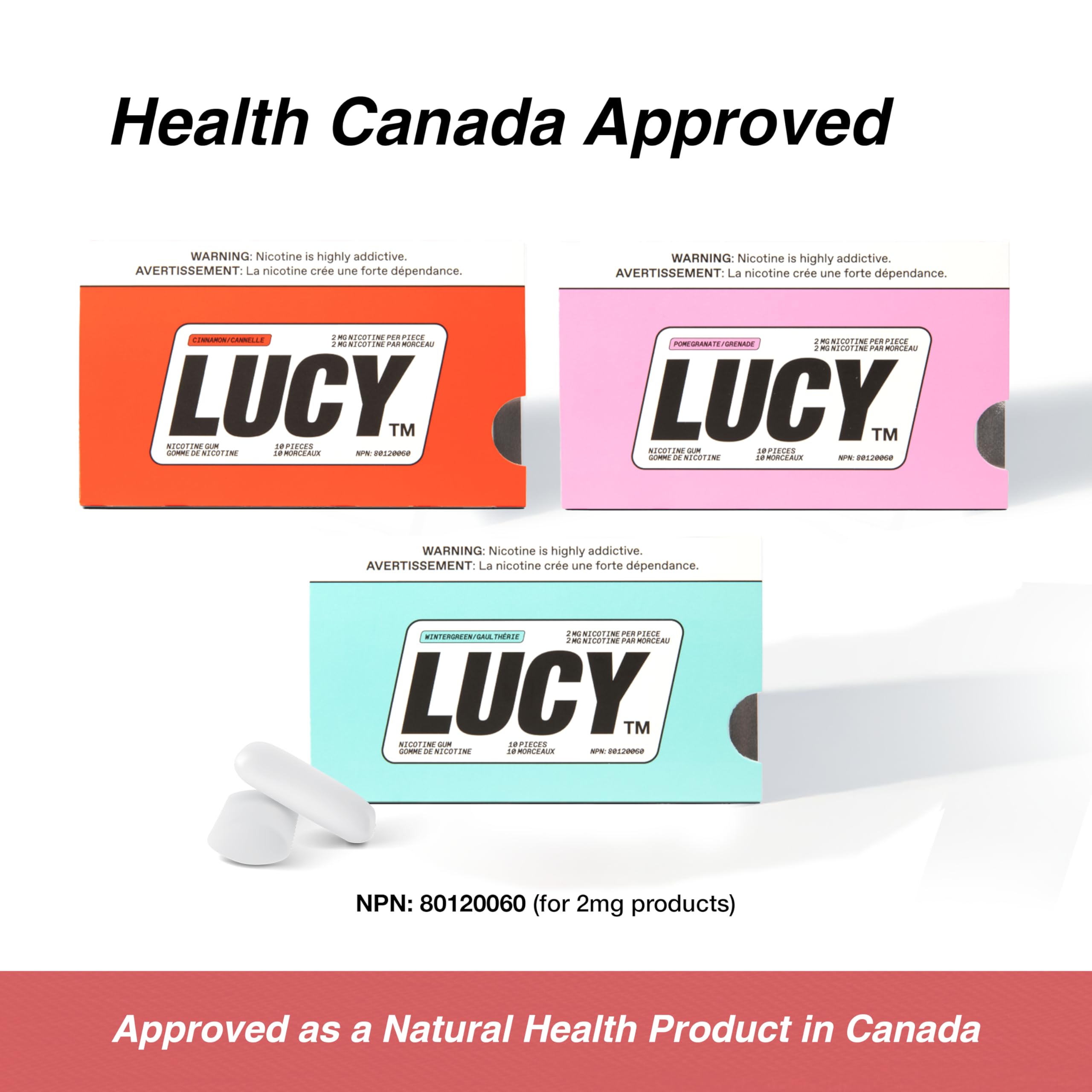 LUCY chicle en escena cotidiana, ayuda práctica para dejar de fumar