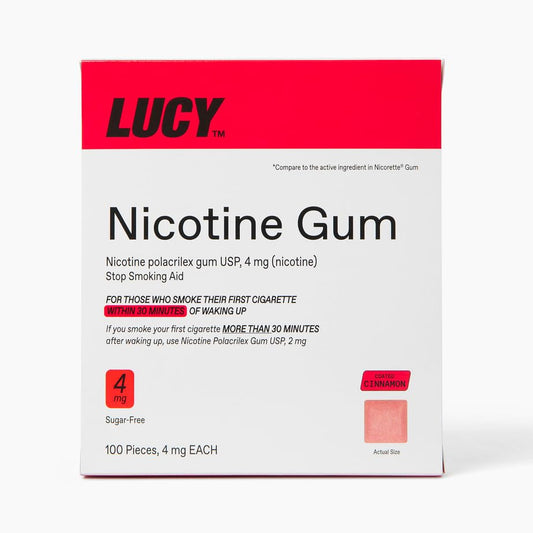 LUCY frente del empaque mostrando 100 piezas y beneficio conveniencia