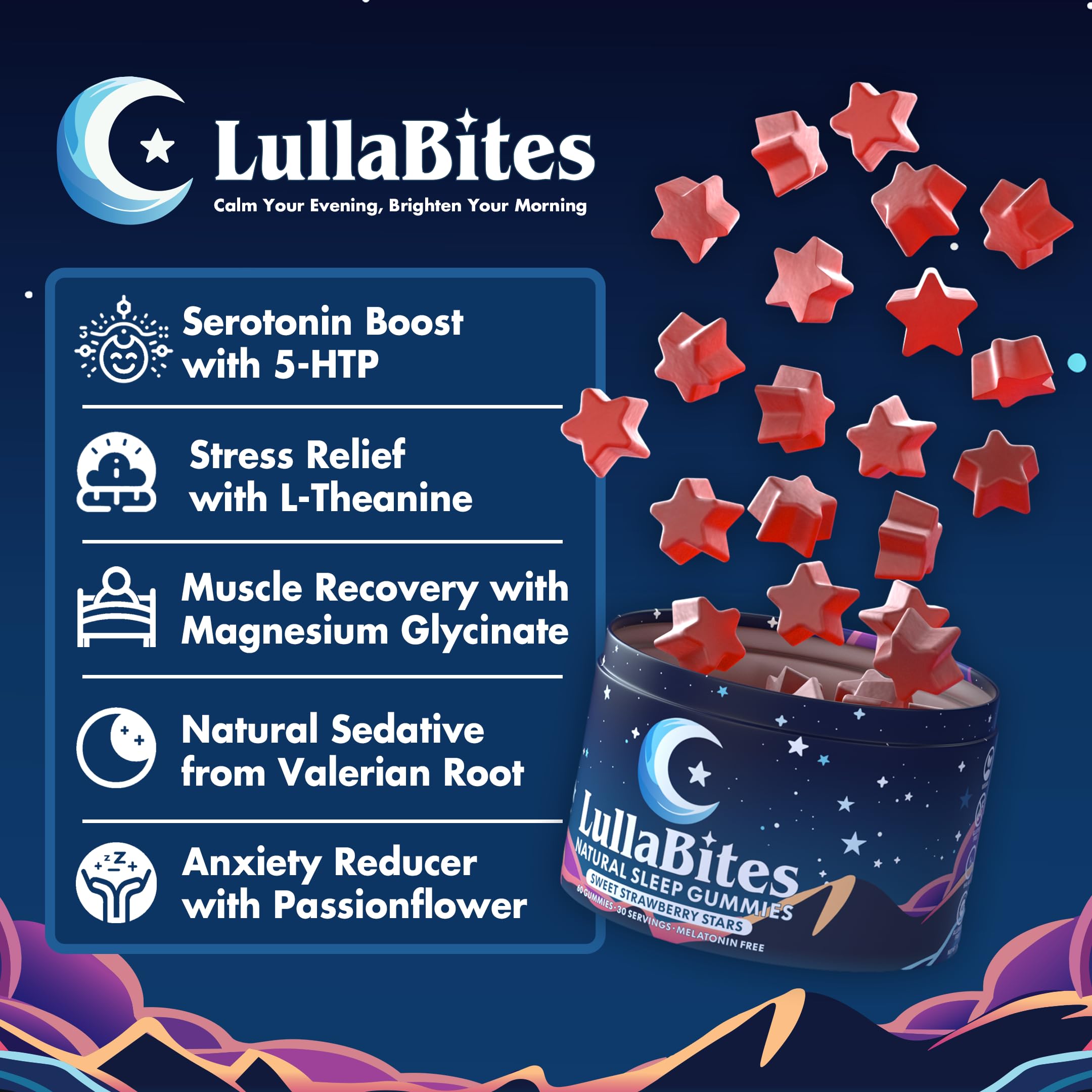 LullaBites gominola en mano para comparar tamaño y porción