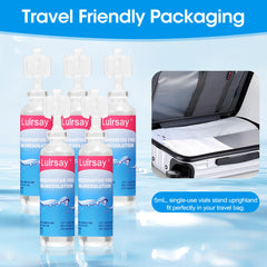 Lulrsay vial en bolso de mano ilustrando portabilidad y conveniencia para viajes