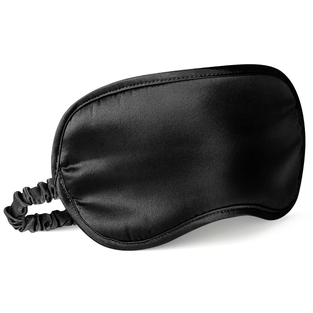 LULUSILK antifaz frontal negro, comodidad y bloqueo de luz