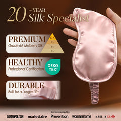 LULUSILK detalle seda Mulberry, textura suave y protectora
