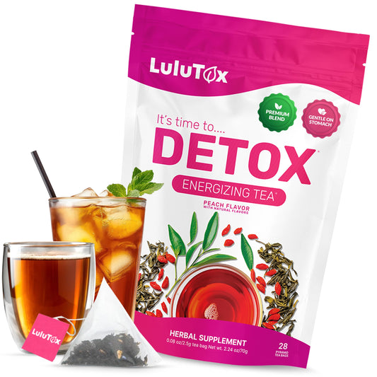 LULUTOX frente del empaque mostrando diseño y beneficios