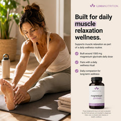 cápsulas Luma Nutrition sobre superficie para visualizar cantidad
