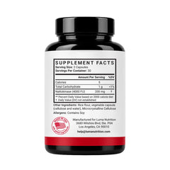 Luma Nutrition embalaje listo para envío, enfatizando seguridad del producto