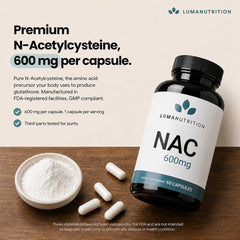Luma Nutrition etiqueta en primer plano con información de calidad