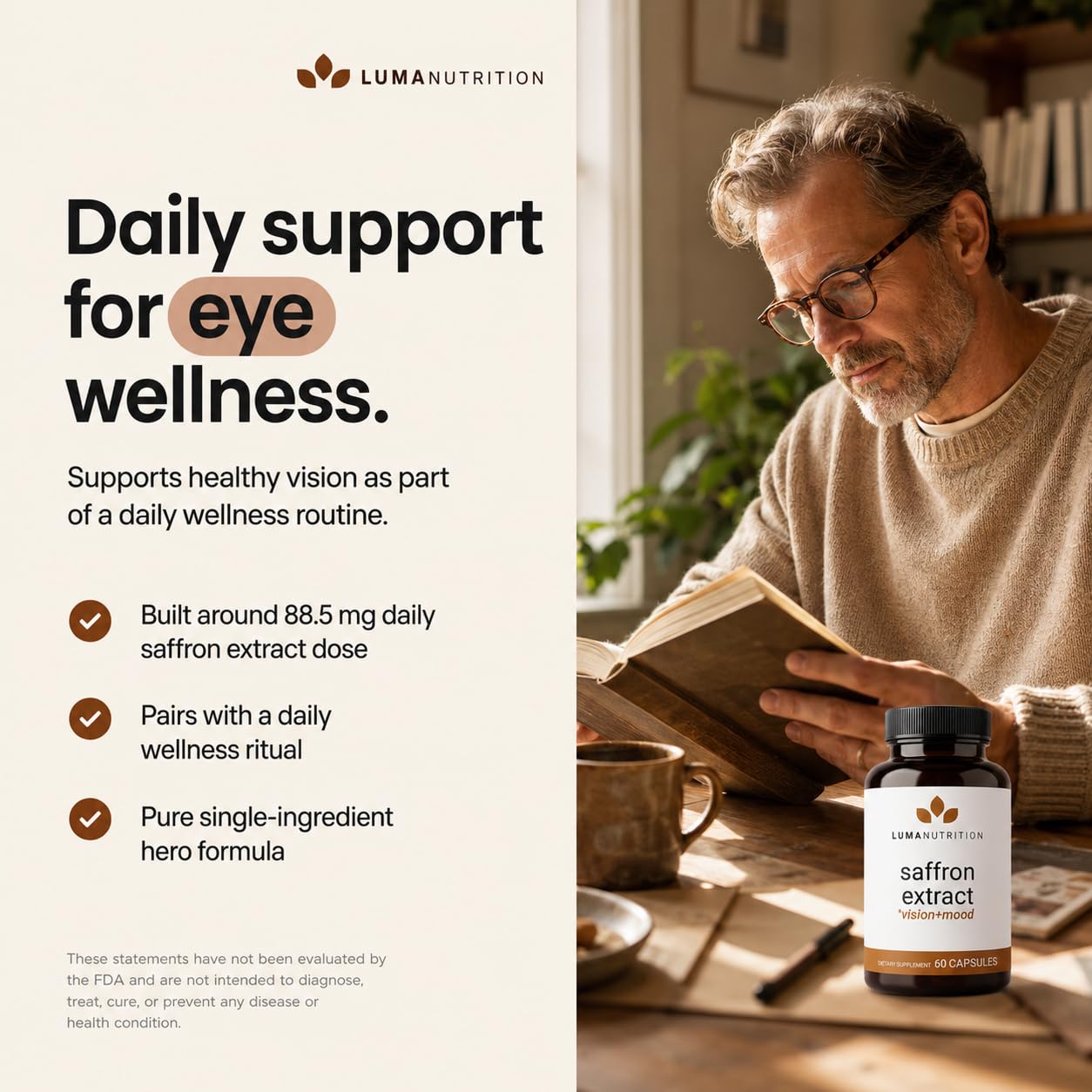 Luma Nutrition etiqueta con ingredientes visibles y transparencia de fórmula