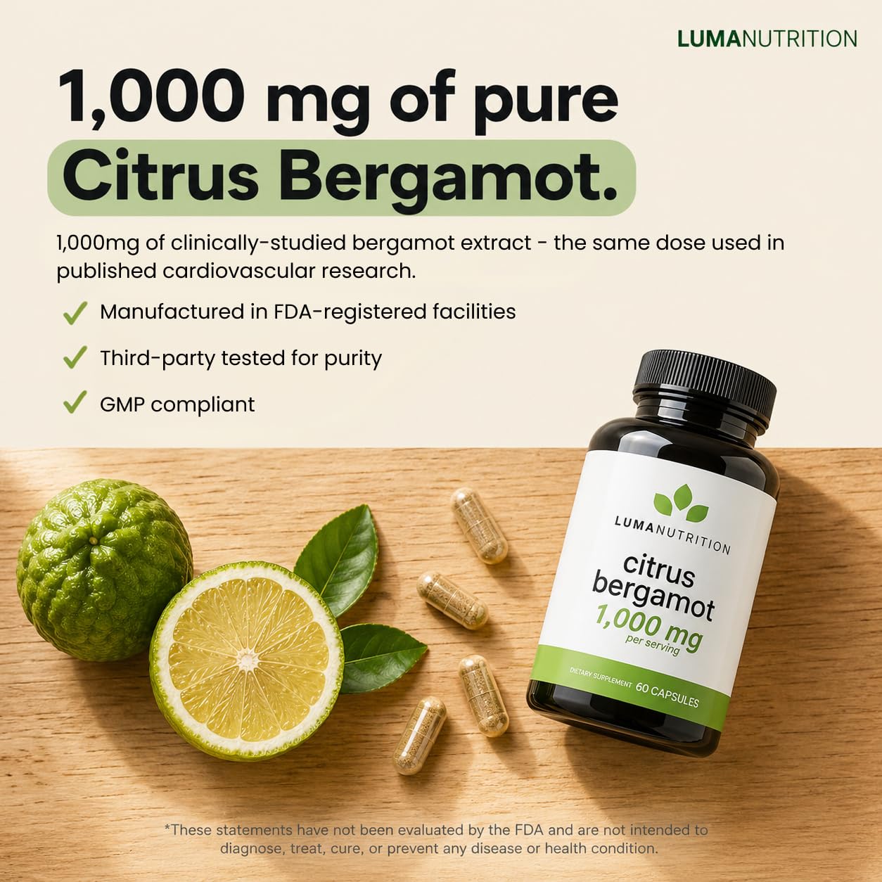 Luma Nutrition etiqueta nutricional con información clara y segura
