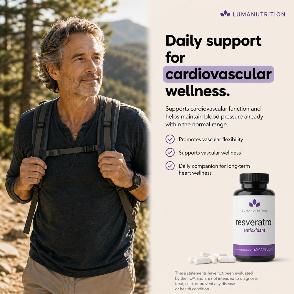 Luma Nutrition etiqueta nutricional enfatizando 600 mg por cápsula