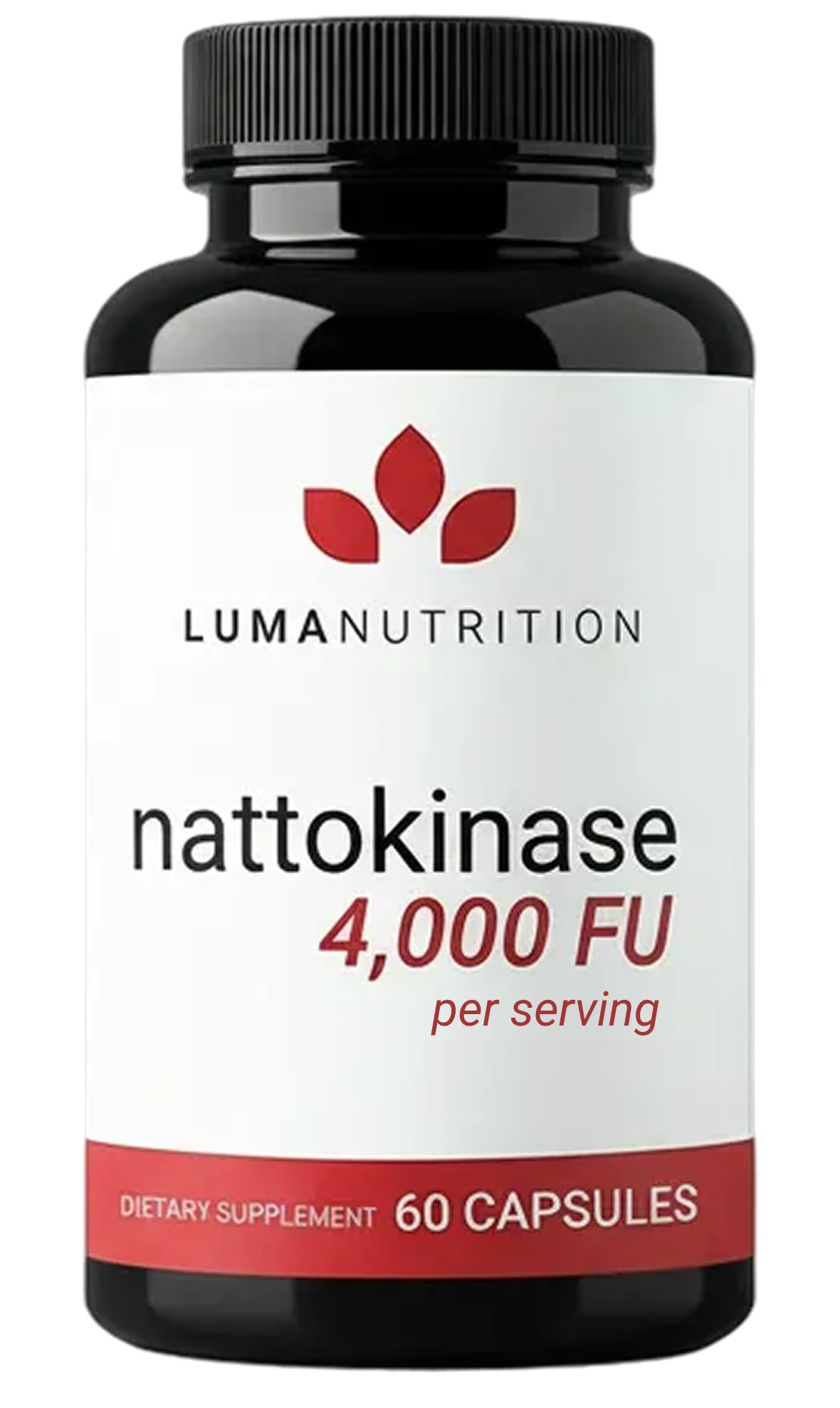 Luma Nutrition frasco delantero mostrando diseño y cantidad 60 cápsulas