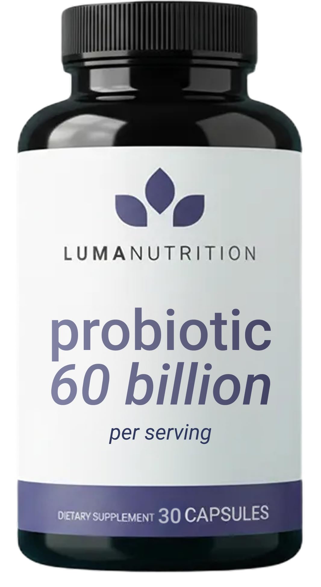 Luma Nutrition envase frontal mostrando diseño y dosis mensual beneficios evidentes