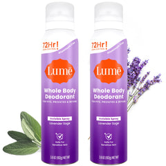 Lume aerosol frontal mostrando diseño y tamaño, beneficio: control de olor práctico