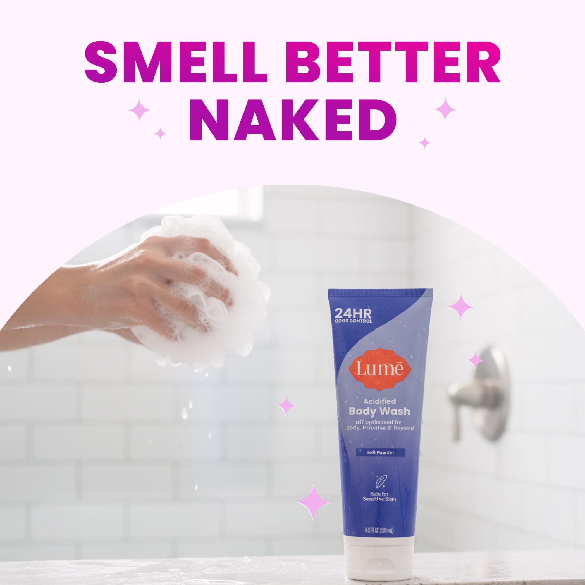 Lume producto en baño estilizado, integra limpieza con estilo de vida