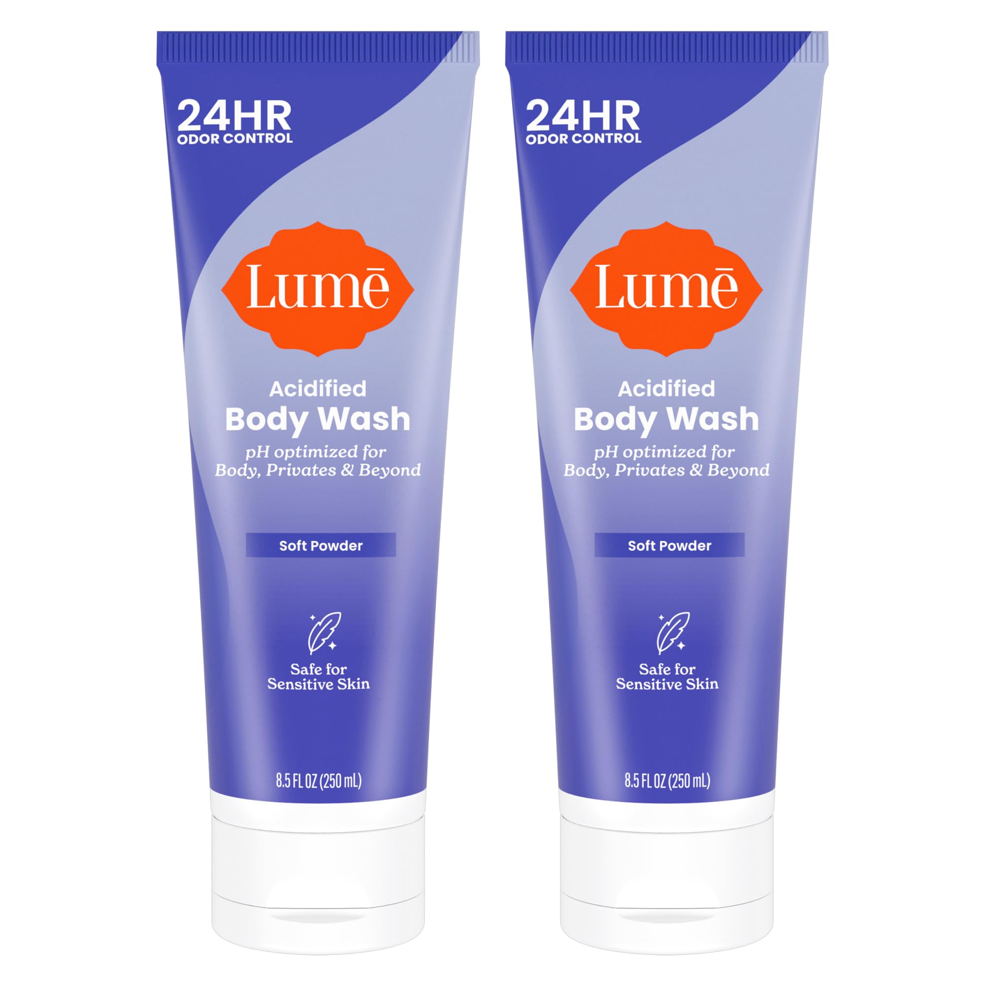 Lume frontal del empaque Soft Powder mostrando el diseño y tamaño