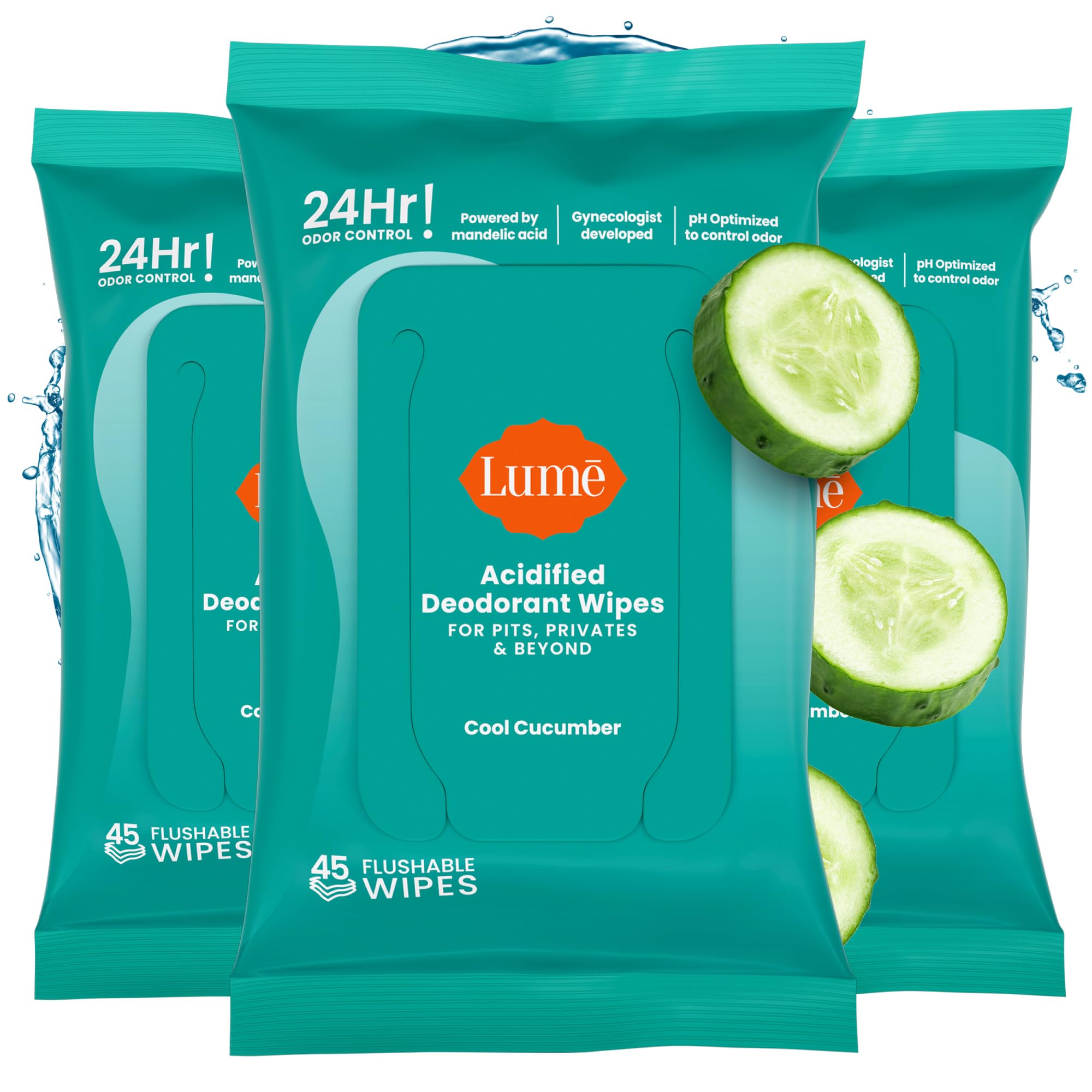 Lume paquete frontal de tres tubos con aroma pepino, fácil transporte