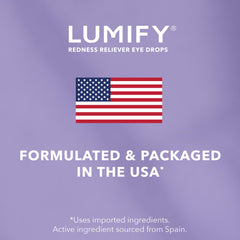 Etiqueta LUMIFY con ingredientes principales y ventaja de baja dosis