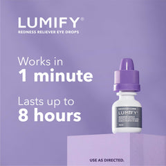 LUMIFY gota en la mano mostrando textura transparente y fácil aplicación