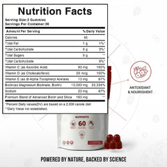 Lumin Hair etiqueta con información nutrimental y transparencia en composición